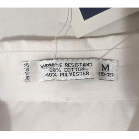 Infinity Fashion Button Down Shirt Womens M White Cat Appliques Rhinestones NWT - Picture 6 of 7